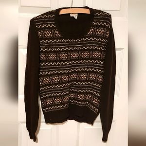 VINTAGE St Michael's Women's Shetland Wool Sweater Made in UK Size S